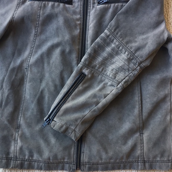 Faux Leather Motorcycle / Dystopian Jacket - Picture 4 of 8